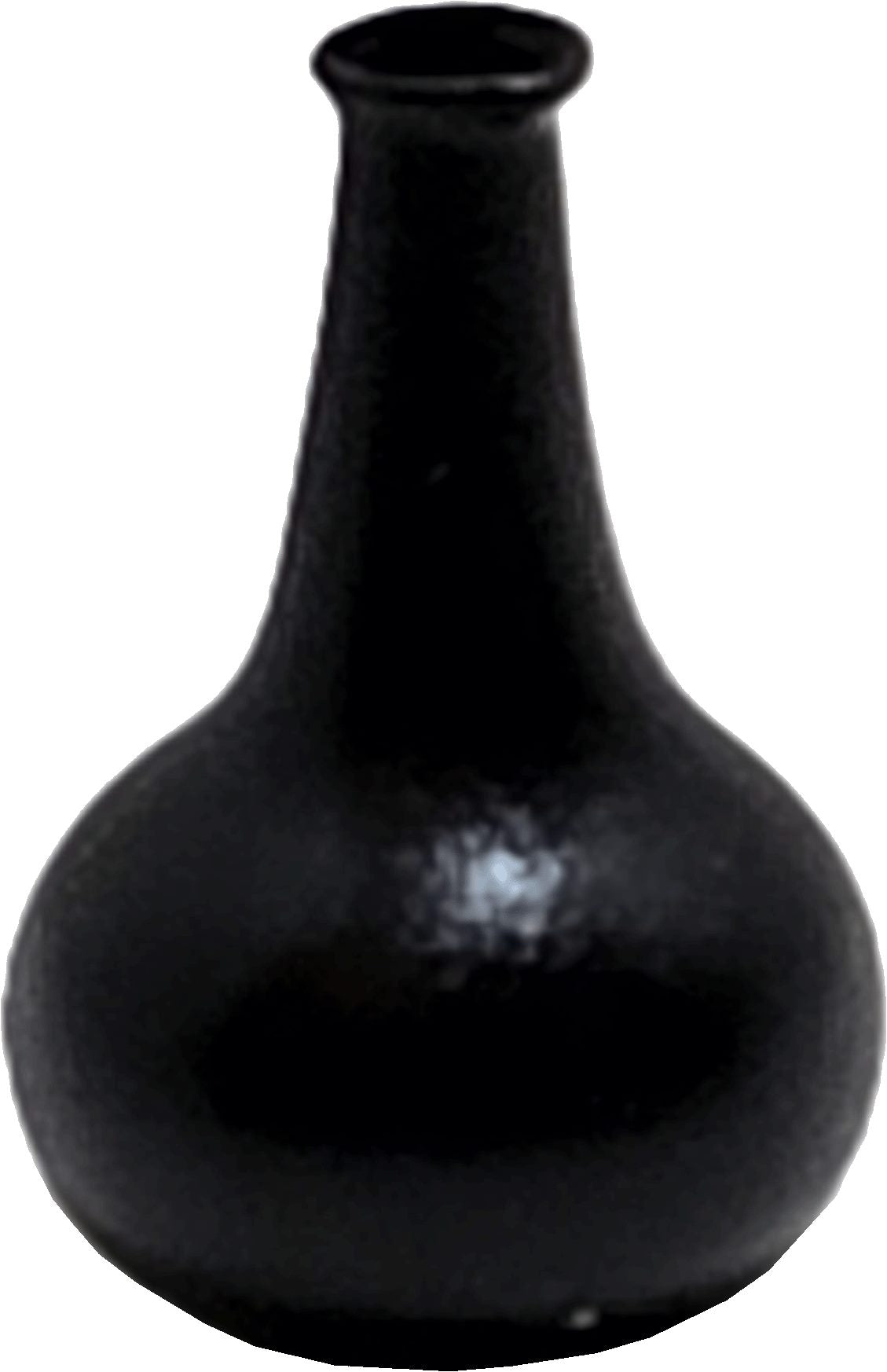 Dollhouse Medium Black Onion Jar or Vase 1:12 Scale Miniature