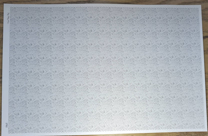 Dollhouse Penny Tile Paper Carrara Marble Floor 1:12 Scale Itsy Bitsy