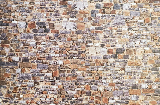 Dollhouse Miniature Old Stone Wall Weathered Aged Embossed Card 1:12 Scale