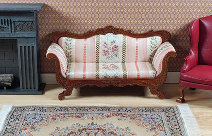 JBM Dollhouse Sofa Couch Victorian Empire Styel 1:12 Scale Miniature Furniture