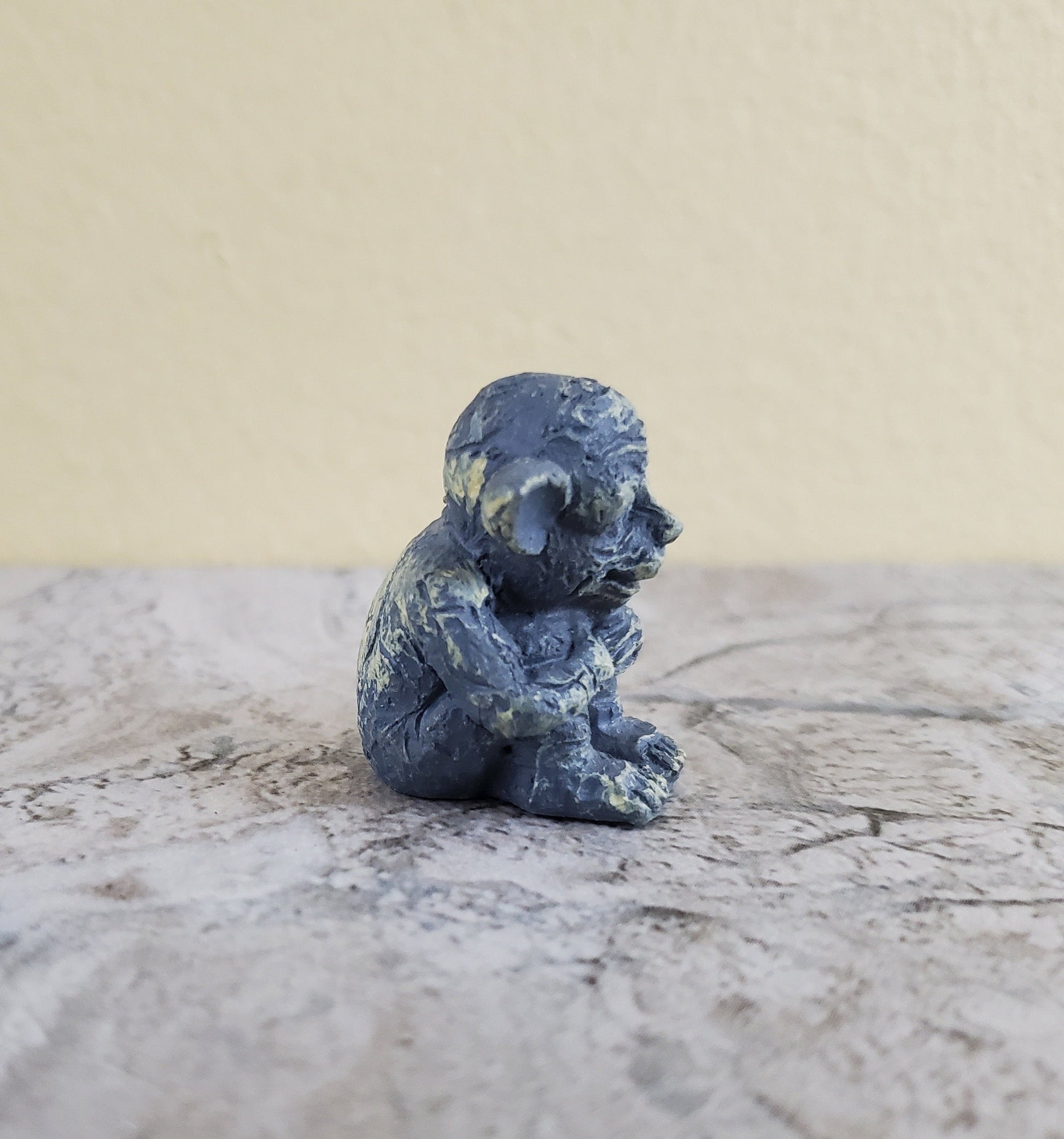 Dollhouse Sitting Gargoyle Goblin for Garden Large 1:12 Scale Miniature 1 1/4" Tall