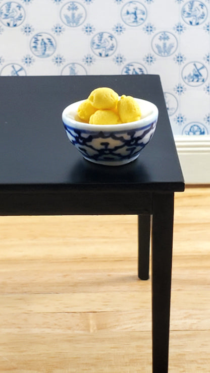 Dollhouse Lemons Yellow Set of 5 1:12 Scale Miniatures Kitchen Food