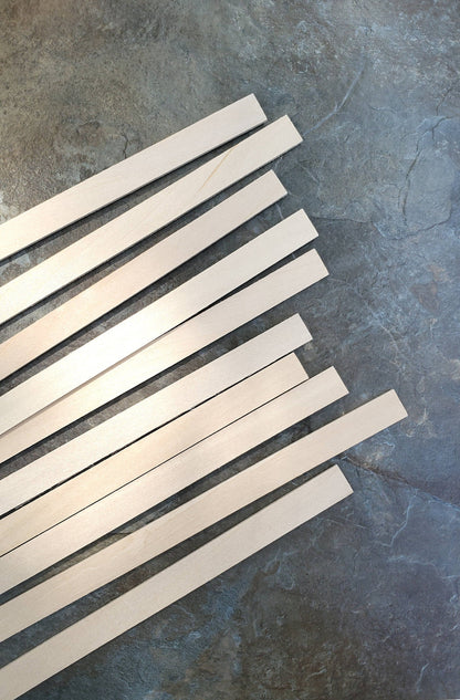 Basswood Wood Strips 10 Pieces 1/16 x 1/2 x 12" long Dollhouse Flooring Crafts