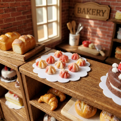 Dollhouse Tiny Cookies Set of 10 1:12 Scale Miniatures Food Groceries Bakery