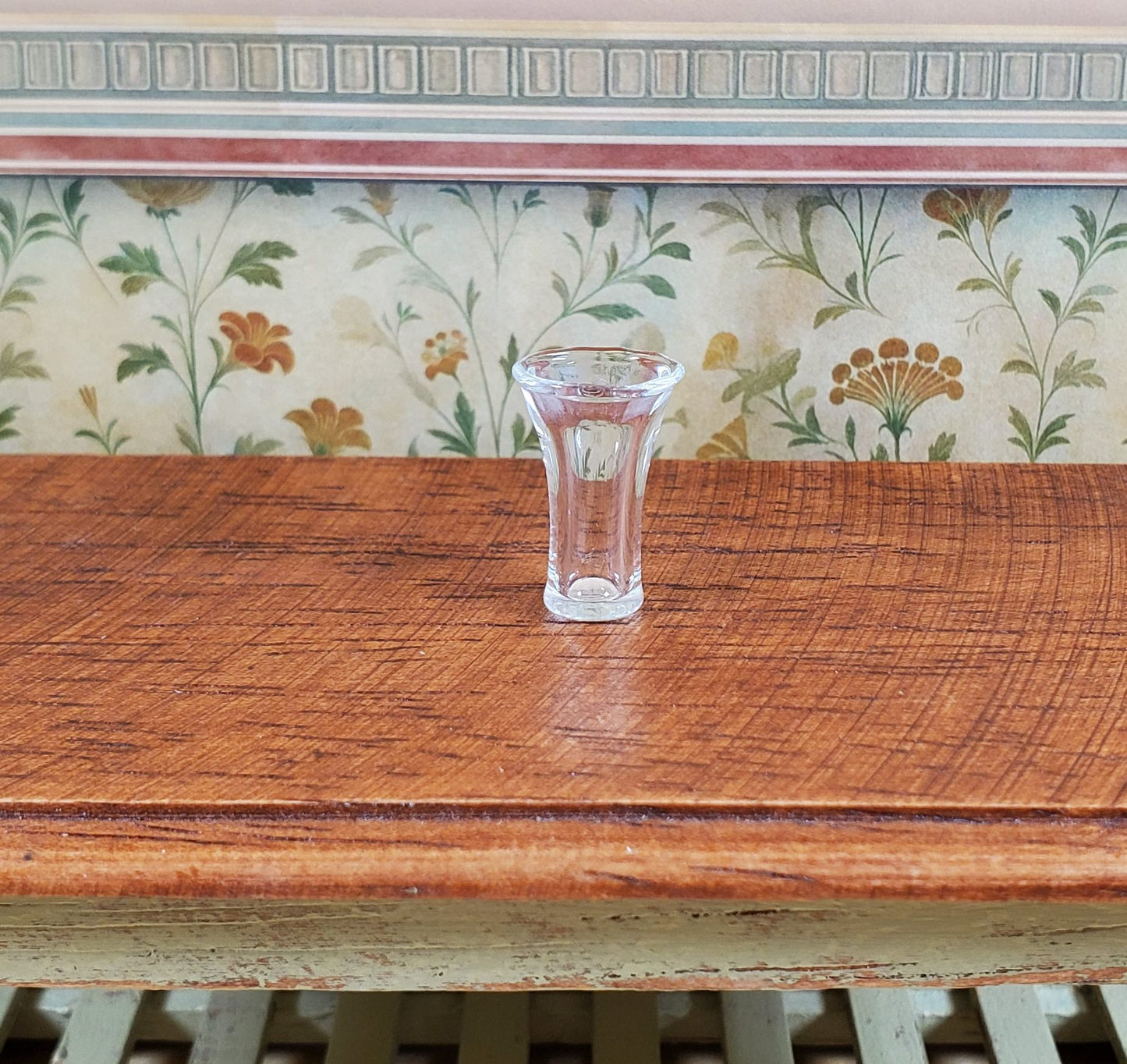 Dollhouse Tall Clear Beer Glass 1:12 Scale Miniature Glasses Dishes