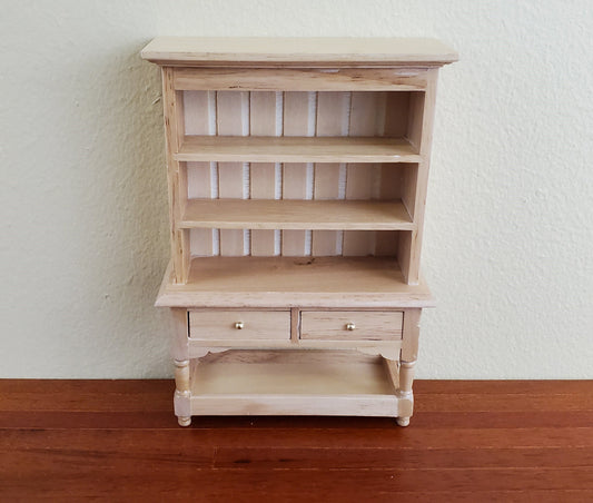 Dollhouse Miniature Welsh Kitchen Cabinet Cupboard 1:12 Scale Furniture Light Oak Finish