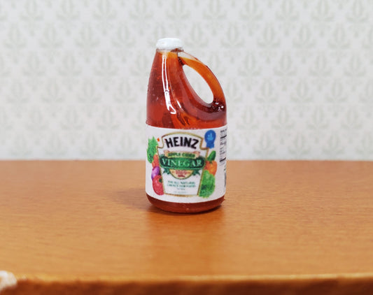 Dollhouse Vinegar Apple Cider Gallon Jug Bottle 1:12 Scale Miniature Groceries