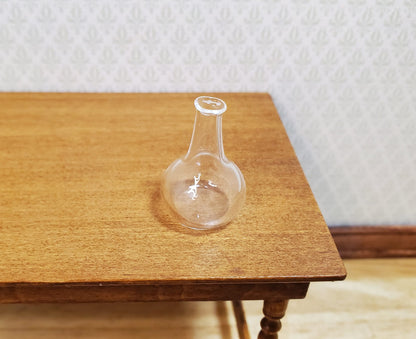 Dollhouse Small Clear Glass Jar or Vase 1:12 Scale Miniature Decor