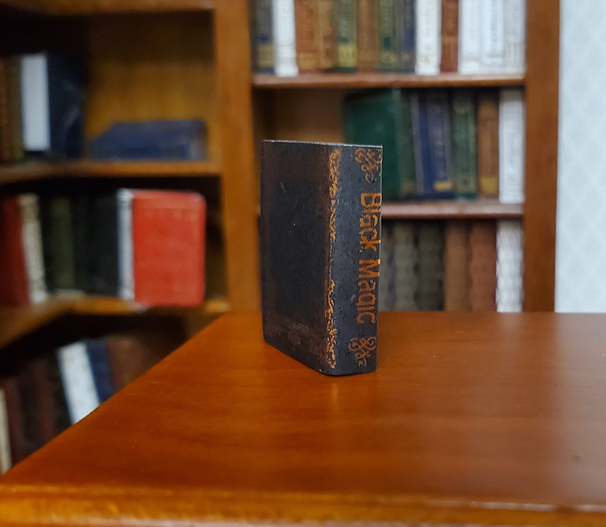 Dollhouse Book Black Magic 1:12 Scale Miniature (blank inside) Handmade