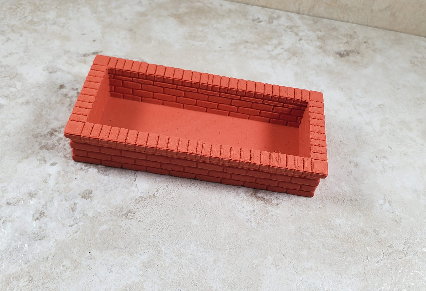 Miniature Brick Style Planter Flower Box 1:12 Scale Dollhouse Garden Decor