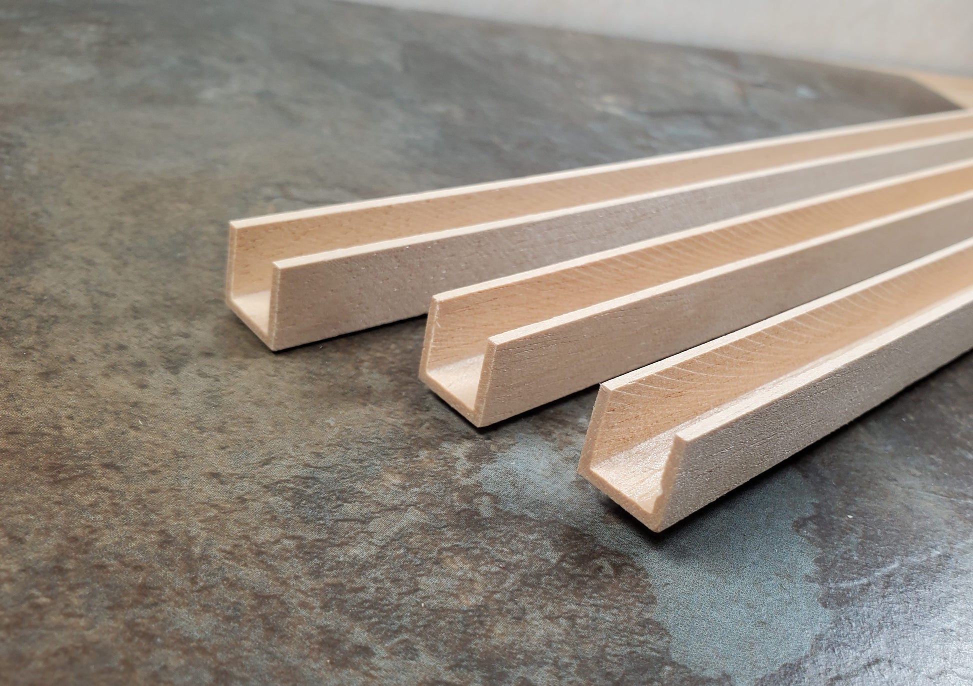 Miniature Channel Molding Trim 3 pcs 1/2" x 1/2" x 18" Dollhouses Scale Model