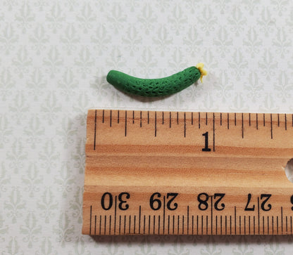 Dollhouse Green Zucchini 5 Pieces 1:12 Scale Miniature Food Vegetables