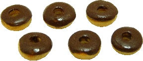 Dollhouse 6 Chocolate Frosted Donuts 1:12 Scale Miniature Food Dessert Bakery