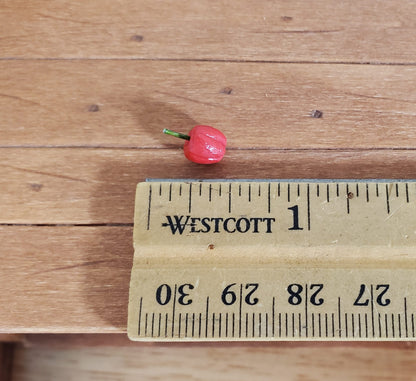 Dollhouse Red Bell Peppers Set of 4 1:12 Scale Miniature Kitchen Food Grocery