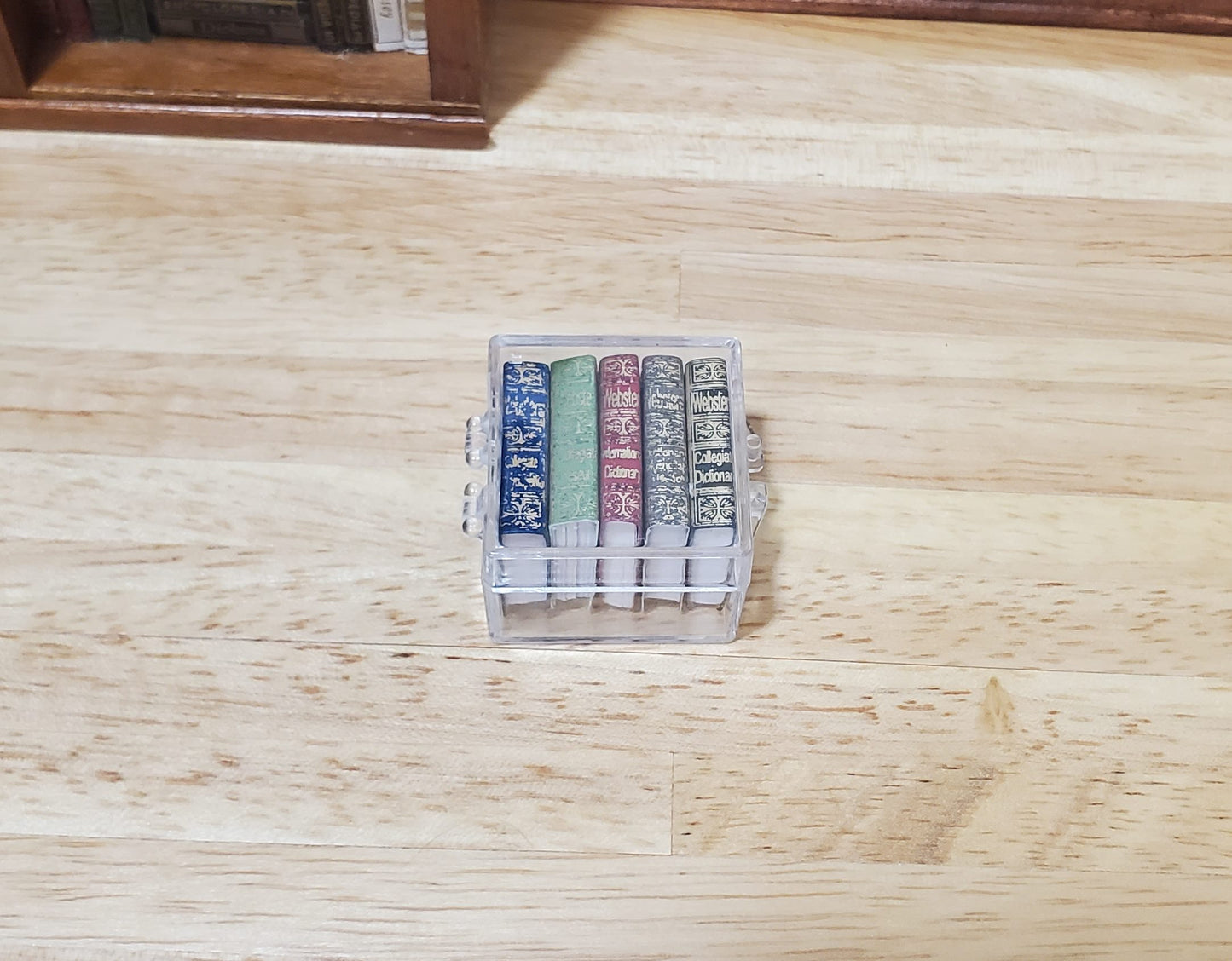 Dollhouse Book Set x5 Desk Reference 1:12 Scale Miniatures (blank inside)