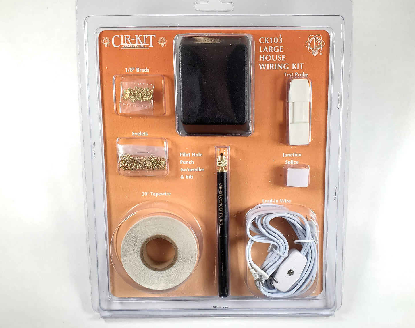 Dollhouse Large House Wiring Kit 33 Bulbs 12 Volt Tape Wire System Cir-Kit Concepts