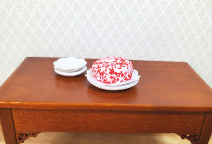 Dollhouse Peppermint Sprinkle Cake 1:12 Scale Miniature Dessert Food