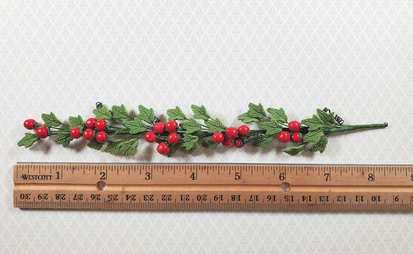 Dollhouse Tomato Vine with Red Ripe Tomatoes 1:12 Scale Miniature Garden Plants