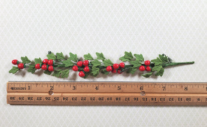 Dollhouse Tomato Vine with Red Ripe Tomatoes 1:12 Scale Miniature Garden Plants