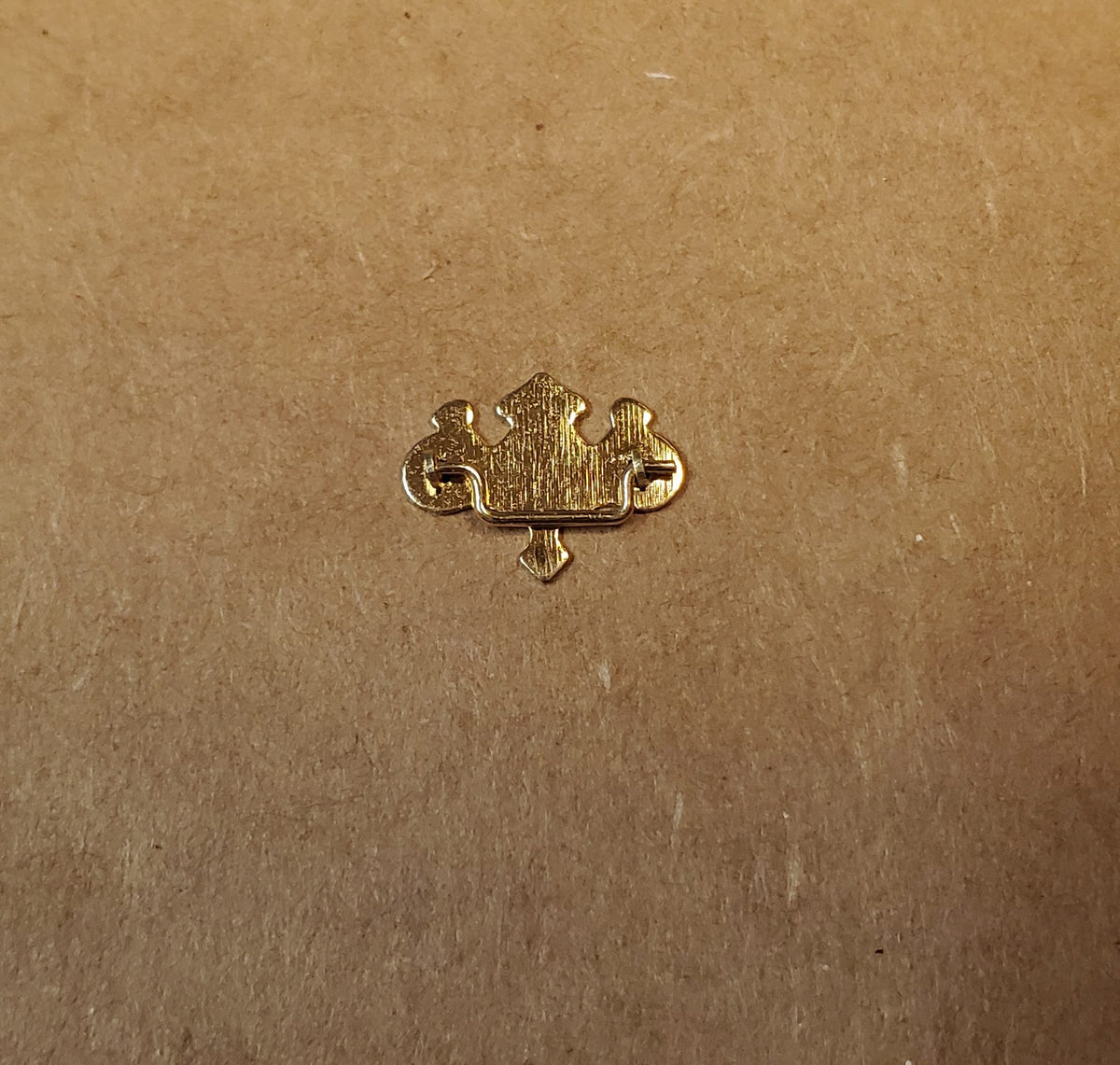 Dollhouse Drawer Pulls x10 Gold Plated Brass 1:12 Scale Chippendale Style