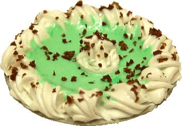 Dollhouse Mint Chocolate Chip Silk Pie 1:12 Scale Miniature Food Dessert
