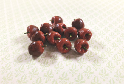 Dollhouse Apples Sett of 12 1:12 Scale Miniatures Kitchen Food Fruits Grocery