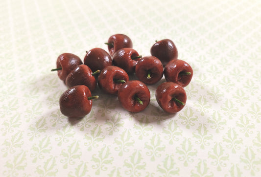 Dollhouse Apples Sett of 12 1:12 Scale Miniatures Kitchen Food Fruits Grocery