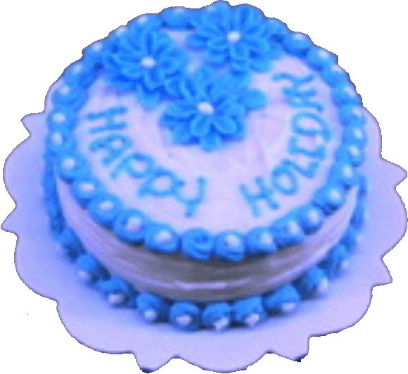 Dollhouse Happy Holiday Cake 1:12 Scale Miniature Dessert Food