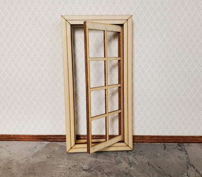 Dollhouse Working Window 8 Pane 1:12 Scale Miniature 404CW by Alessio