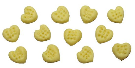 Dollhouse Heart Shaped Sugar Cookies Set of 12 1:12 Scale Miniature Food