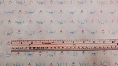 Dollhouse Wallpaper 3 Sheets Colonial Clipper Ships 1:12 Scale Miniature