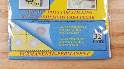 Glue Sticker Dots Permanent 36 Pieces Secure Miniatures Hobbies Dioramas Models - Miniature Crush