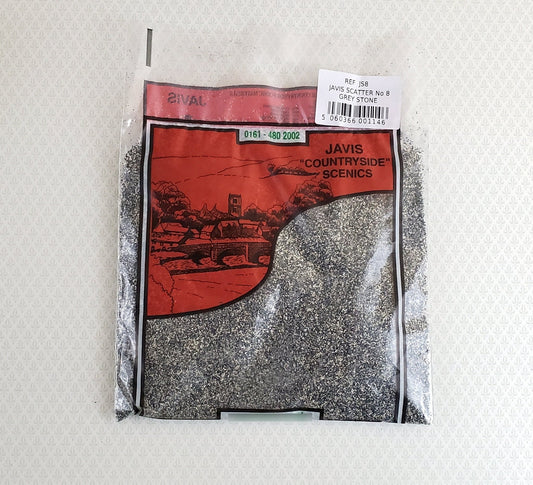 Javis Scatter Gray Stone Fine Ground Scatter Material Model RR Dioramas Scenery - Miniature Crush