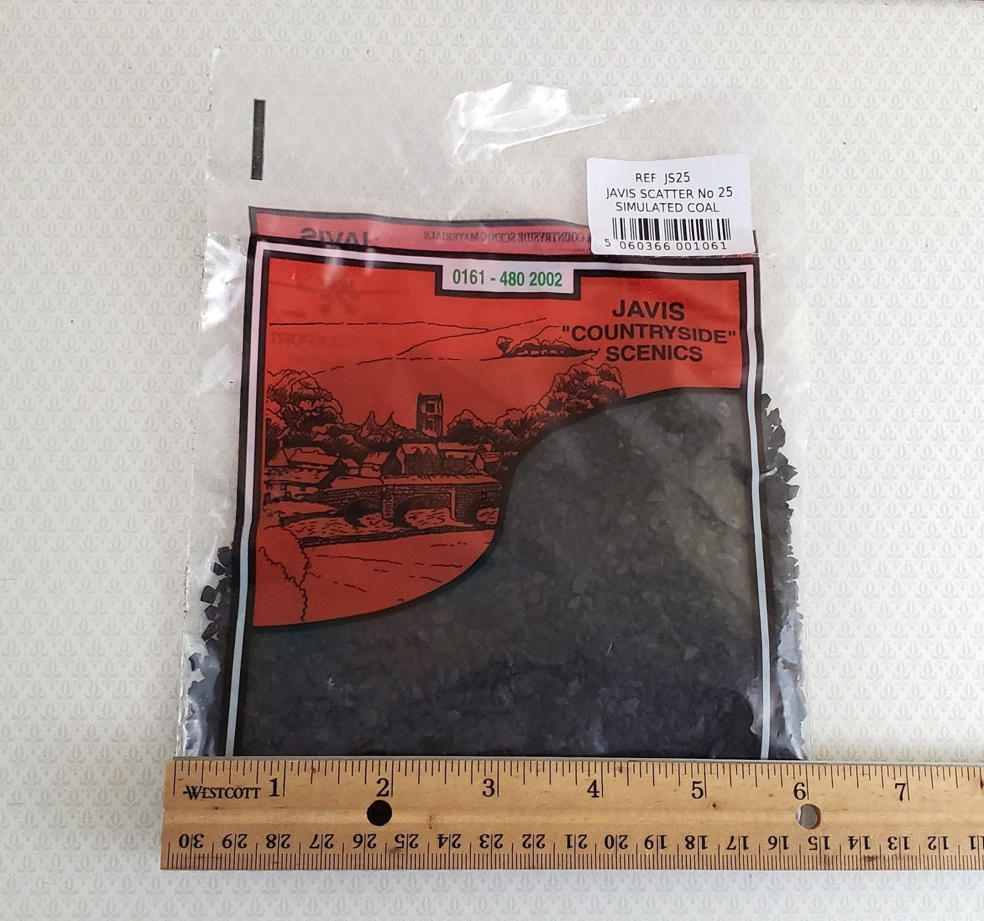 Javis Simulated Coal Chippings Javis Scatter JS25 Model RR Dioramas Scenery - Miniature Crush