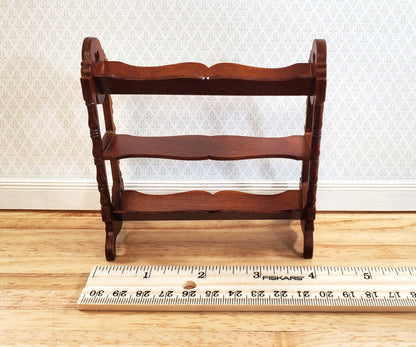 JBM Dollhouse Book Trough Stand Arts and Crafts Style LARGE 1:12 Scale Miniature - Miniature Crush