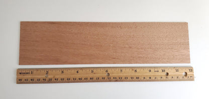 Mahogany Wood Sheet Plank Thin 1/32" Thick x 3" Wide x 12" Long Veneer Kiln Dried - Miniature Crush