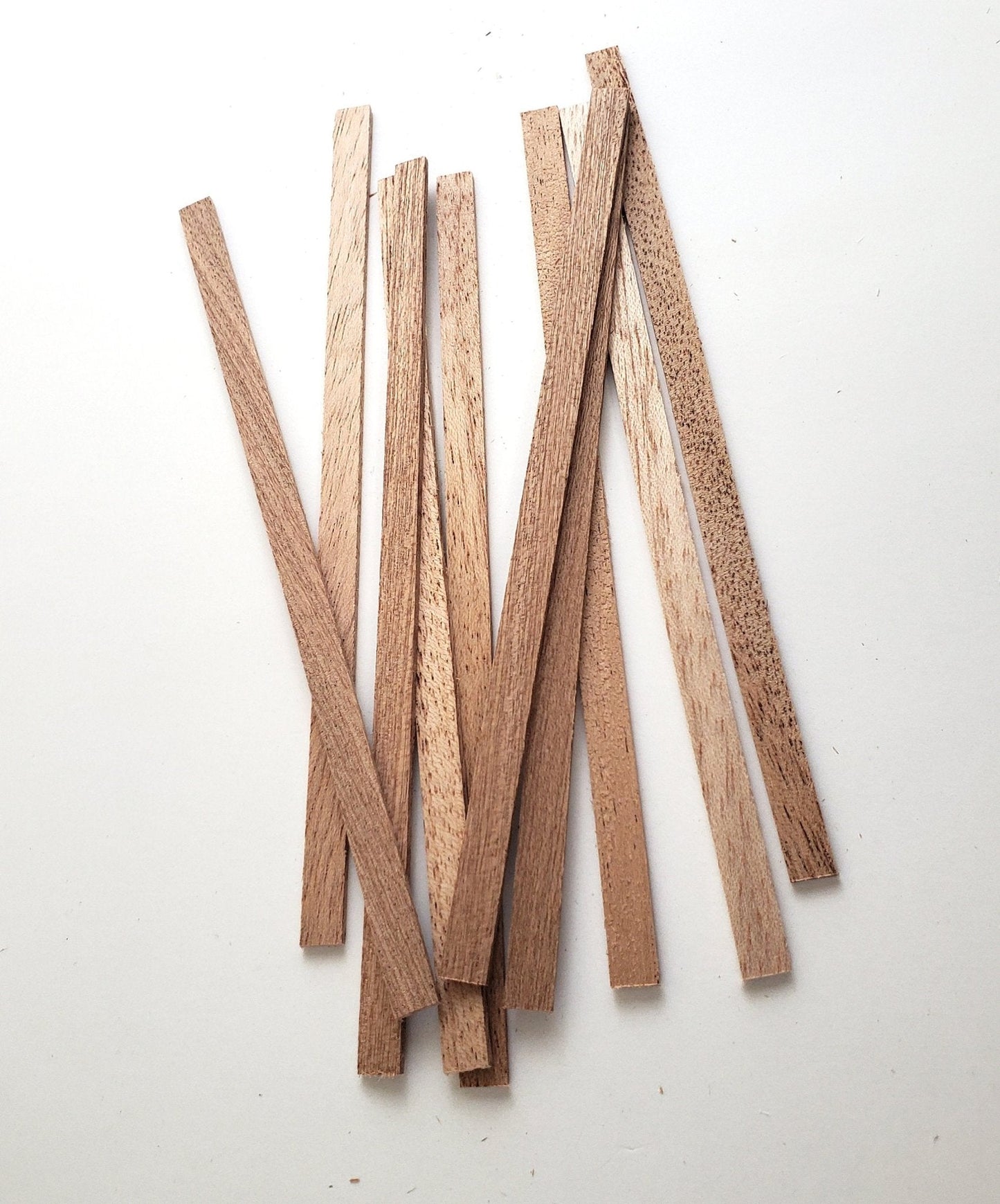 Mahogany Wood Strips 10 Pieces 1/16" x 1/4 x 6" Long Crafts Models Miniatures - Miniature Crush