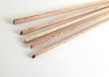 Mahogany Wood Strips x5 1/8" x 1/4 x 18" Long Crafts Models Miniatures - Miniature Crush