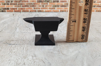 Miniature Anvil Black Matte Black for 6" Action Figures 1:12 Scale - Miniature Crush