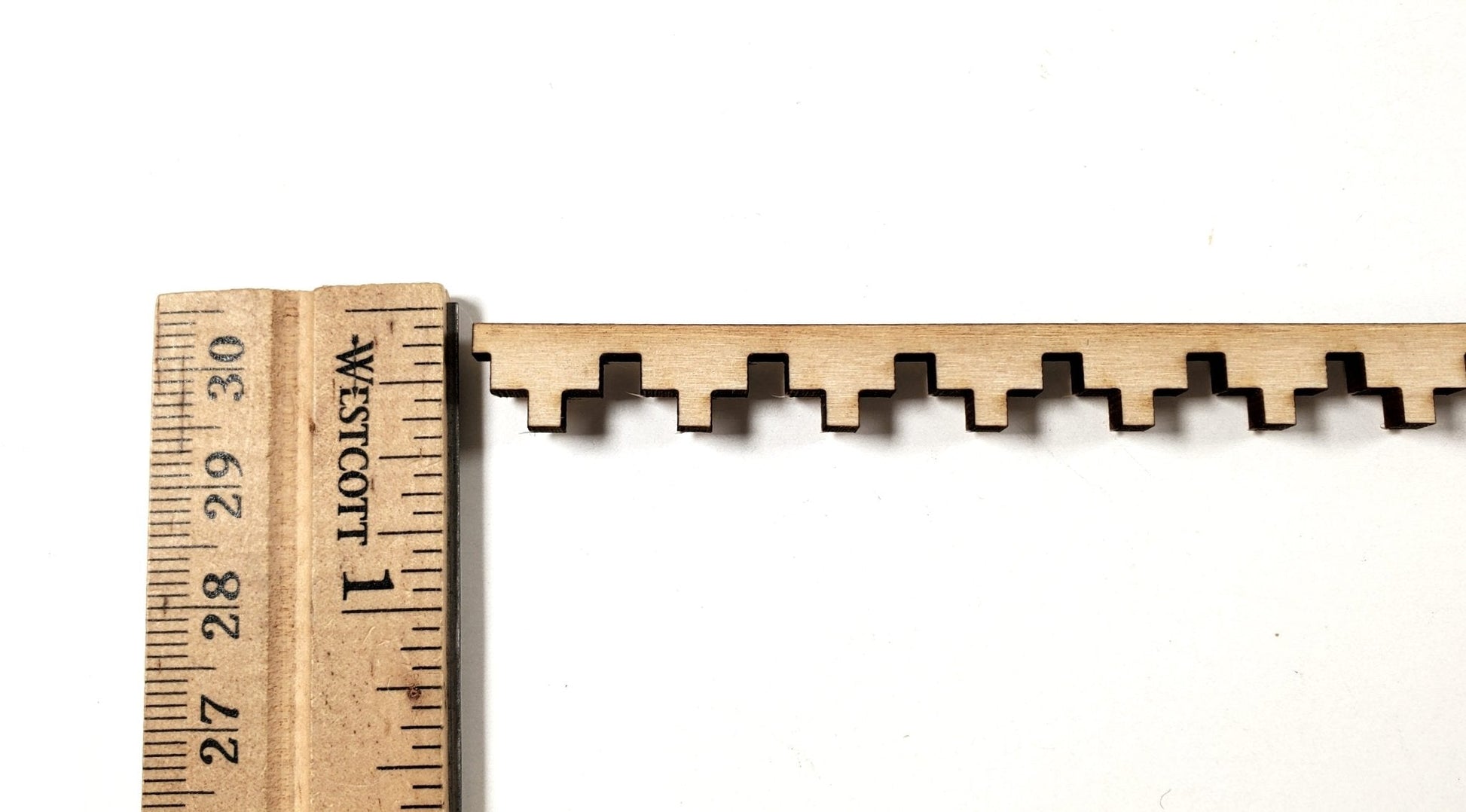Miniature Aztec Pyramid Style Trim Piece 3/8 x 1/8 x 17 1/2" Scale Model DIY - Miniature Crush