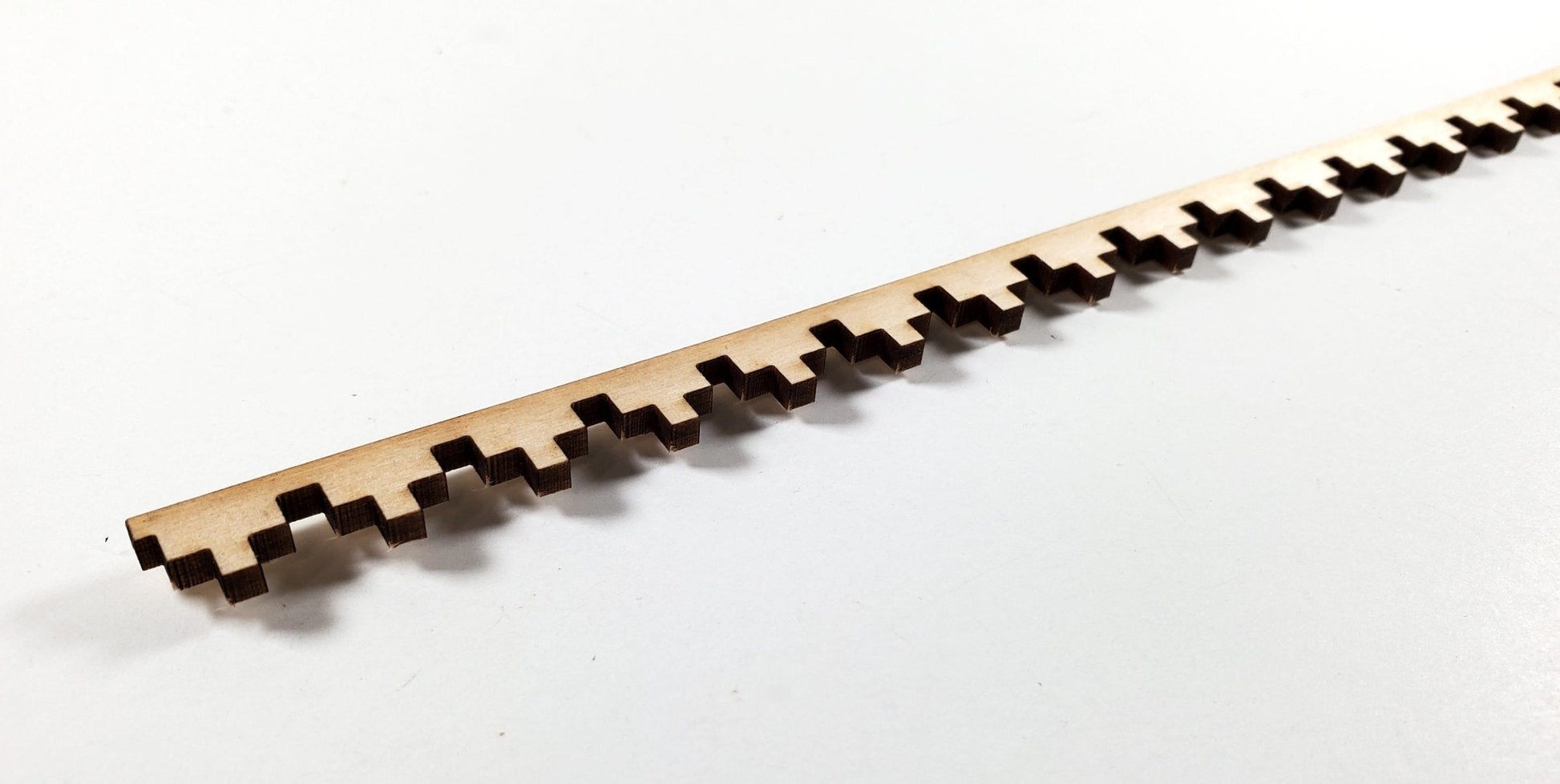 Miniature Aztec Pyramid Style Trim Piece 3/8 x 1/8 x 17 1/2" Scale Model DIY - Miniature Crush