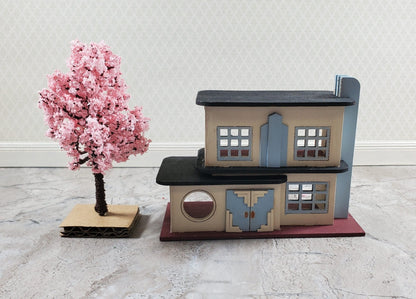 Miniature Cherry Tree or Shrub Bush 3" Tall 4 pc Model Scenery RR Dollhouse Garden - Miniature Crush