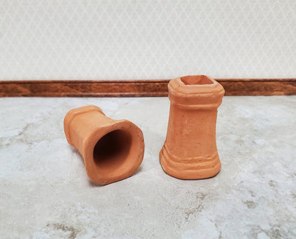 Miniature Chimney Pot Smoke Stack Square Unglazed Terra Cotta for Dollhouses - Miniature Crush