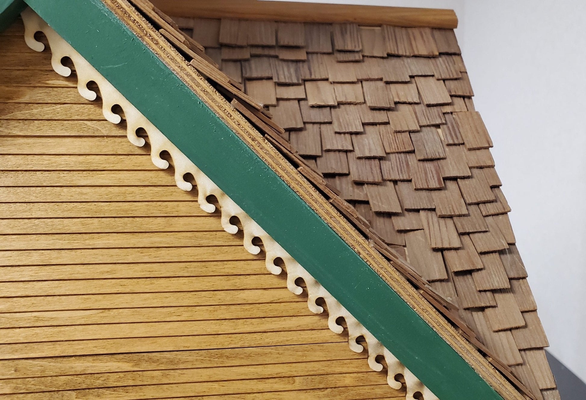 Miniature Decorative Wave Trim Victorian Style 3 Pieces 1/2" x 17 1/2" long x 1/16" Thick - Miniature Crush