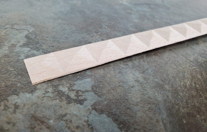 Miniature Diamond Trim Wood Relief Molding 11/16" x 18" Dollhouse Ceilings Walls - Miniature Crush