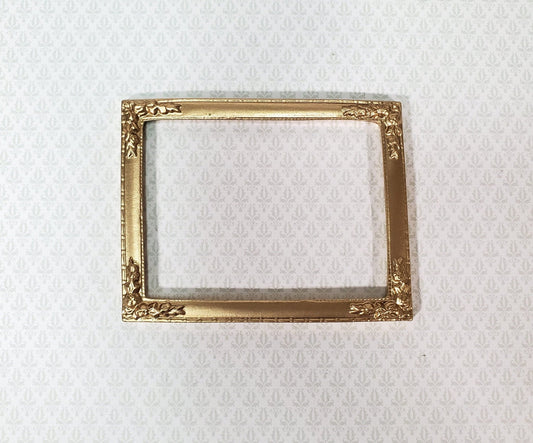 Miniature Picture Frame Gold for Painting 3 1/4" x 2 1/2" 1:12 Scale Dollhouse - Miniature Crush