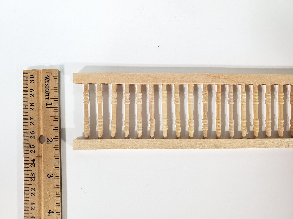 Miniature Racetrack Railing Dollhouse Porch Railing Assembled x1 Piece 12