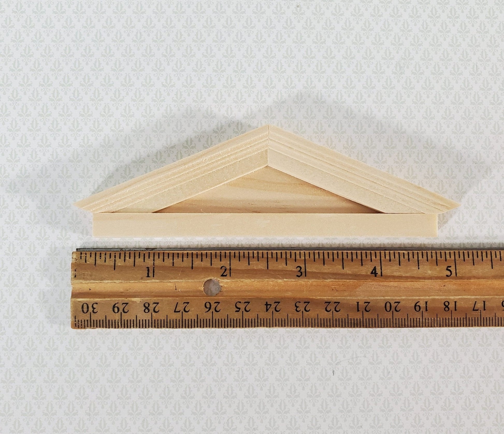 Miniature Window or Door Pediment Wood 1:12 Scale Dollhouse Colonial or Victorian - Miniature Crush