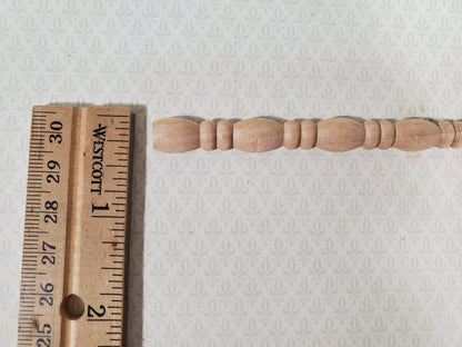 Miniature Wood Trim Flat Back Bead Style Relief Molding 3/8" x 18" Dollhouse Ceilings Walls - Miniature Crush