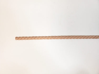 Miniature Wood Trim Flat Back Rope Style Relief Molding 5/16" x 18" Dollhouse Ceilings Walls - Miniature Crush